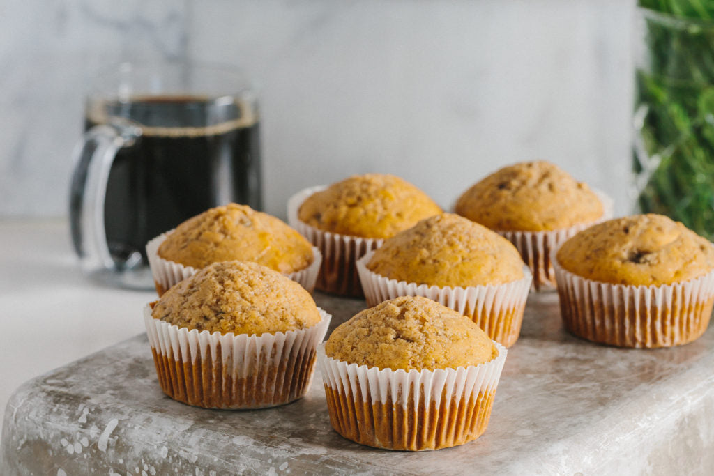 Peanut Butter Banana Protein Muffins