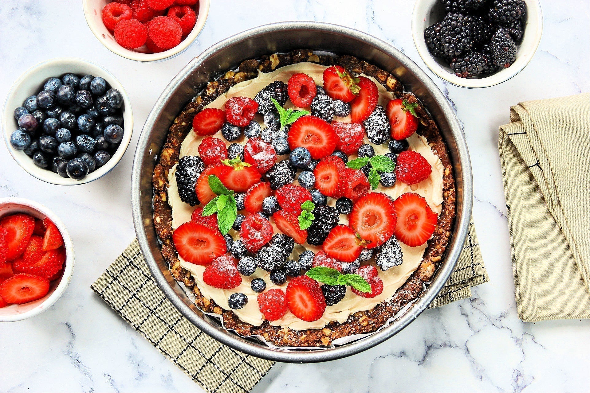 Sweet Fruit Skillet Pizza