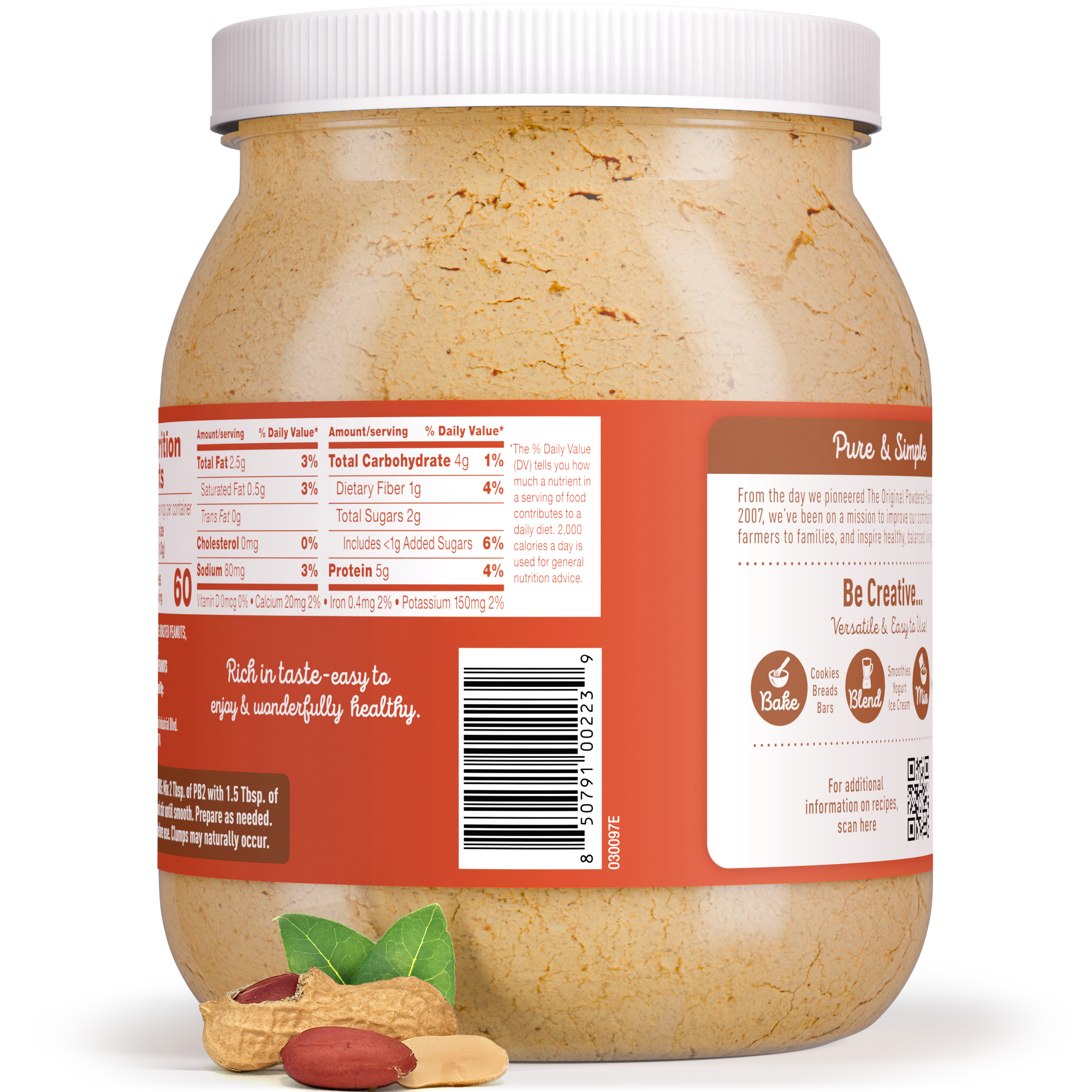 PB2 - Powdered Peanut Butter - Crunchy