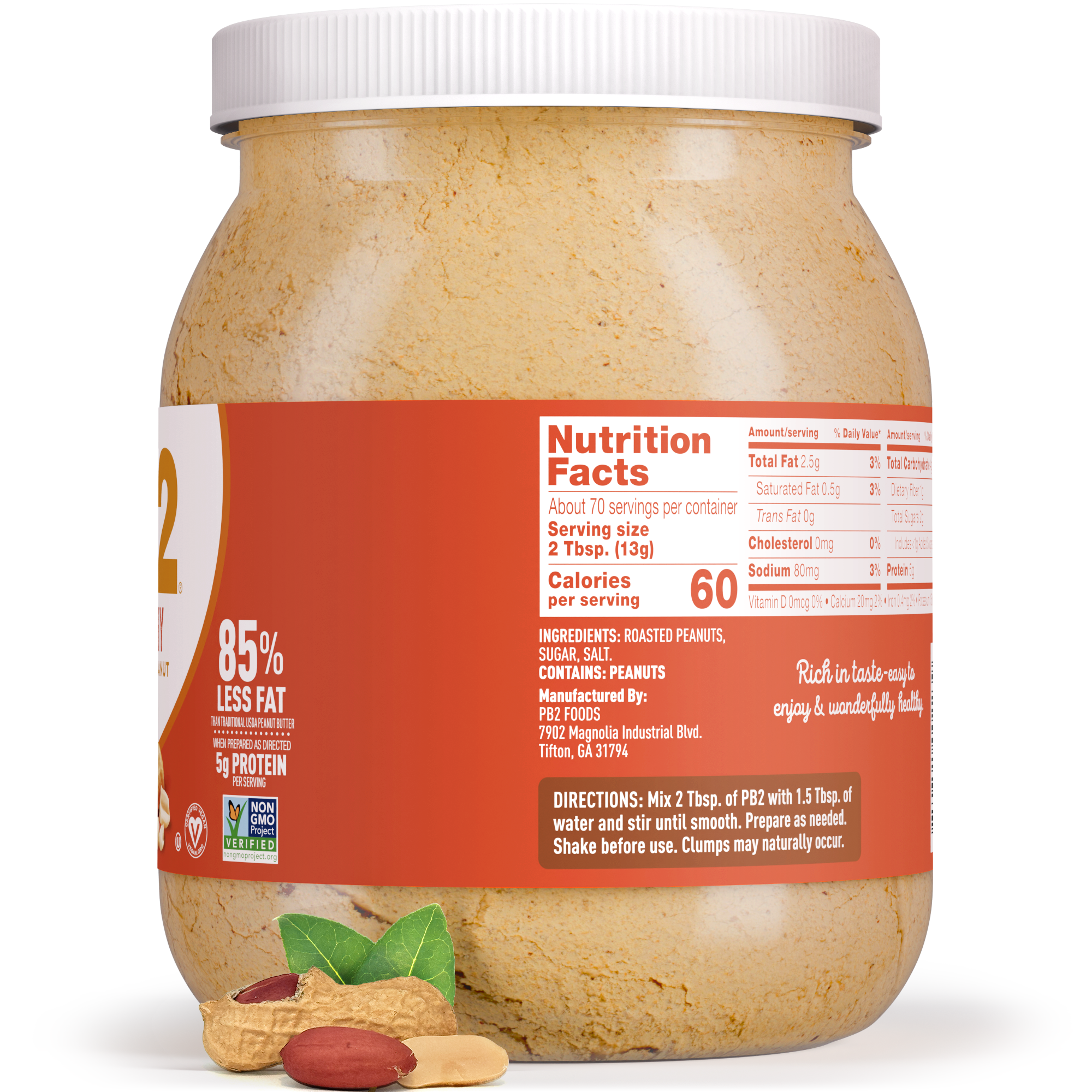 PB2 - Powdered Peanut Butter - Crunchy