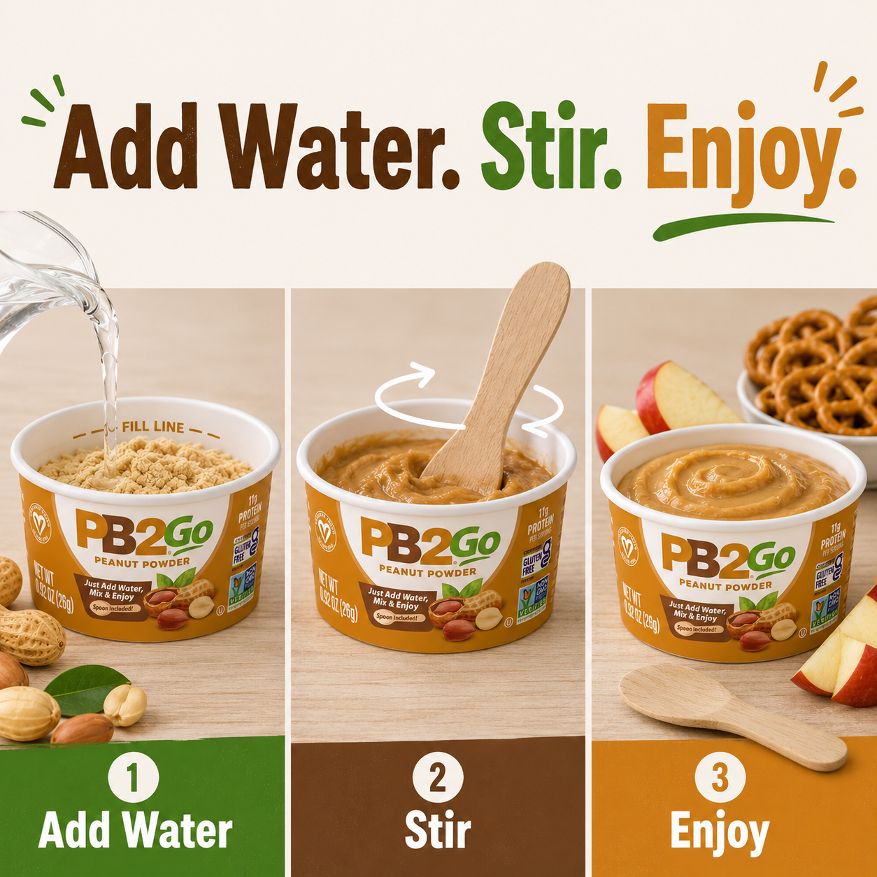 PB2Go Peanut Powder Cups