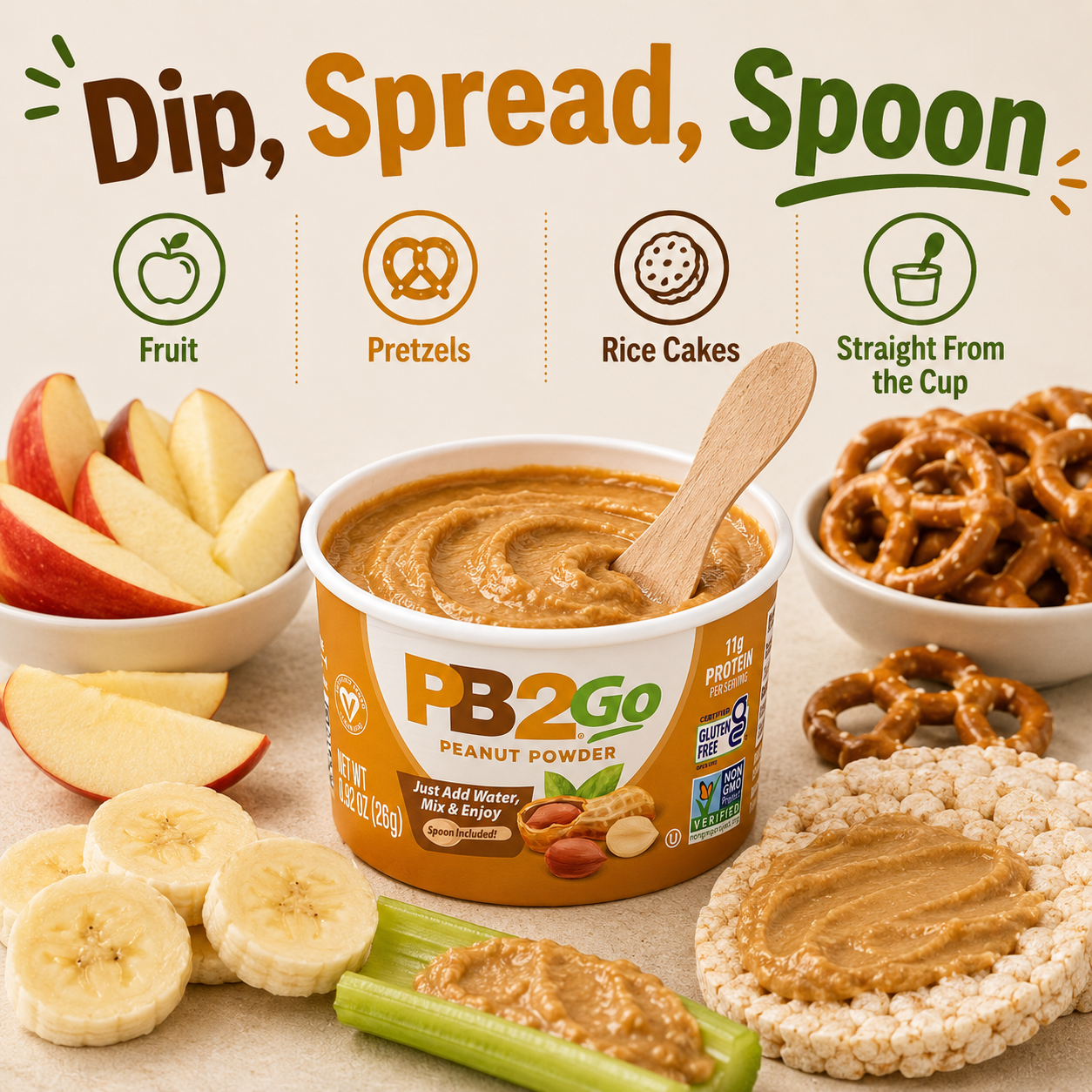 PB2Go Peanut Powder Cups