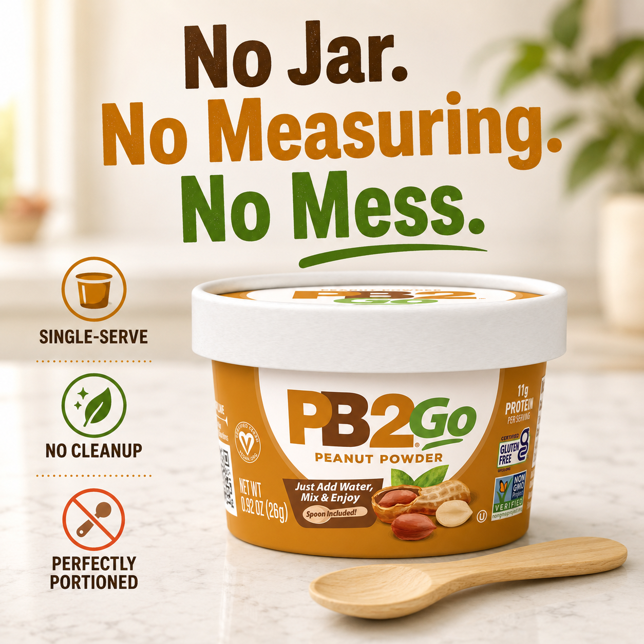 PB2Go Peanut Powder Cups