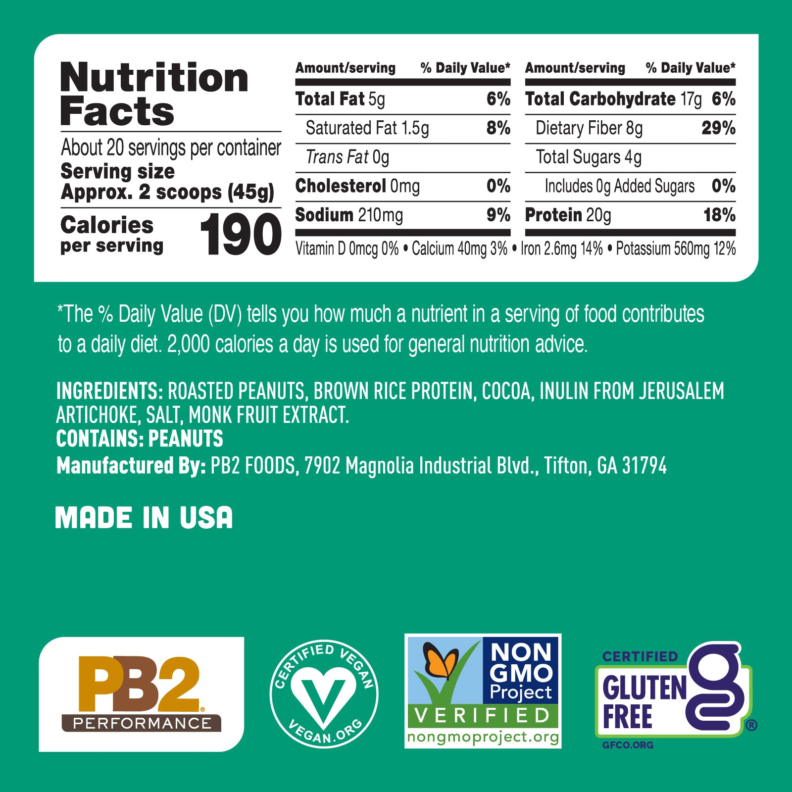 PB2 Special Bundle - Performance Peanut with Cocoa and Peanut with Vanilla