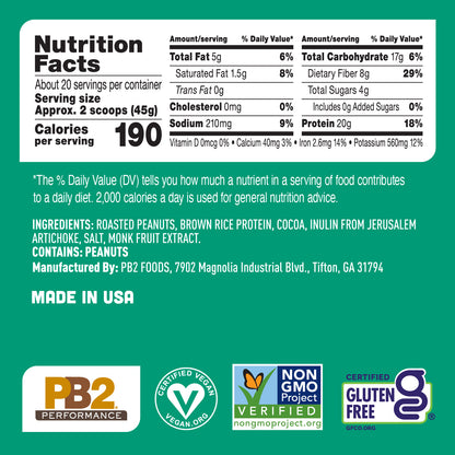 PB2 Special Bundle - Performance Peanut with Cocoa and Peanut with Vanilla