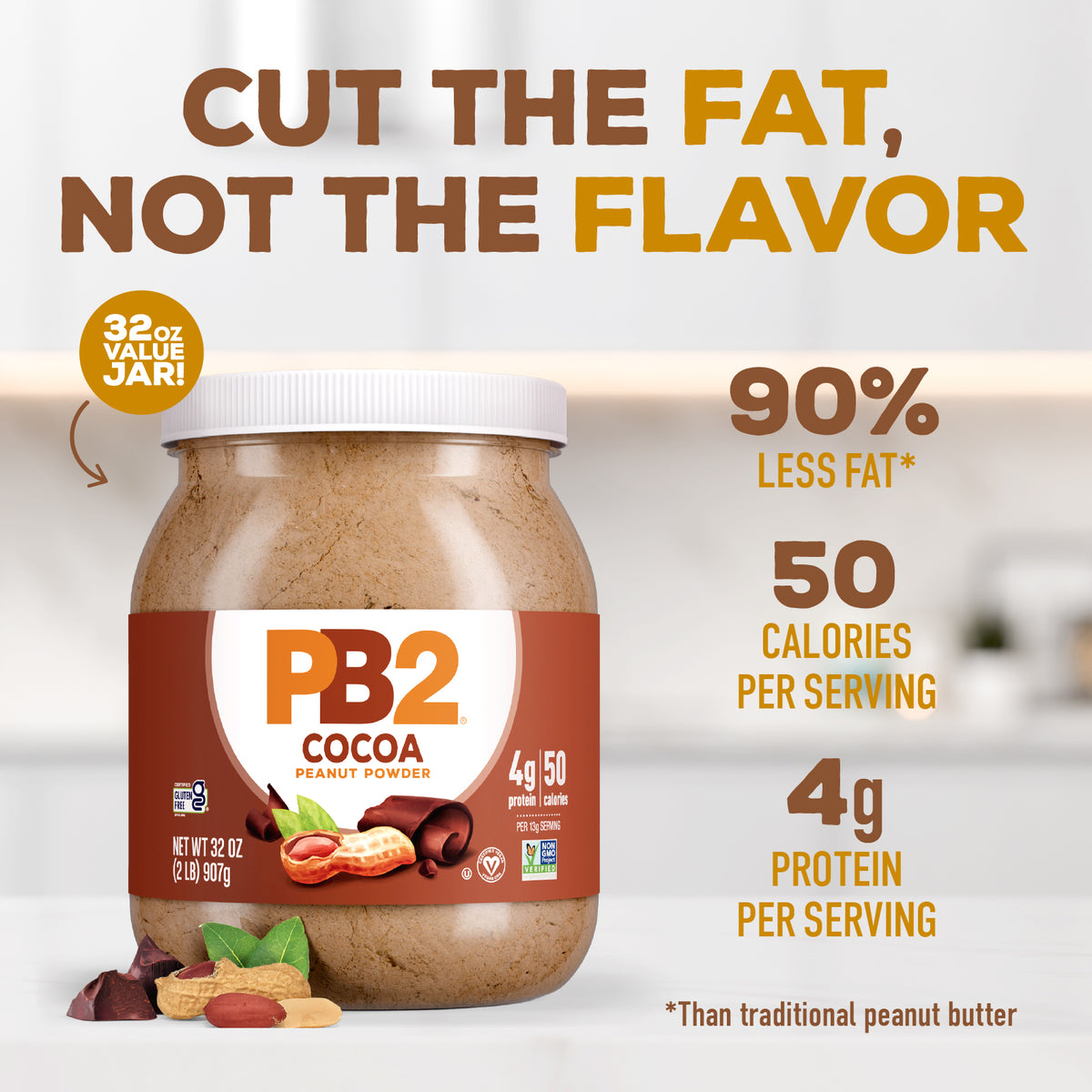 P2 Powder PB2 - Powdered Peanut Butter - Cocoa – PB2 Official Store