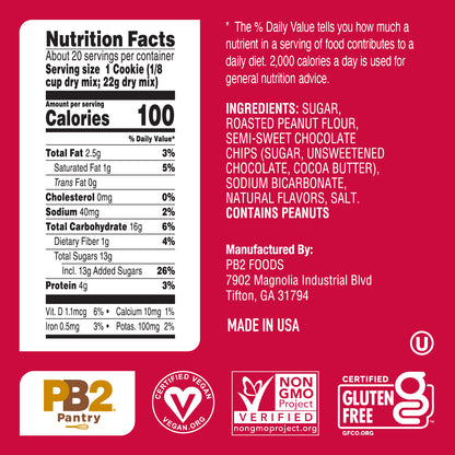 PB2 Pantry - Chocolate Chip Cookie Mix